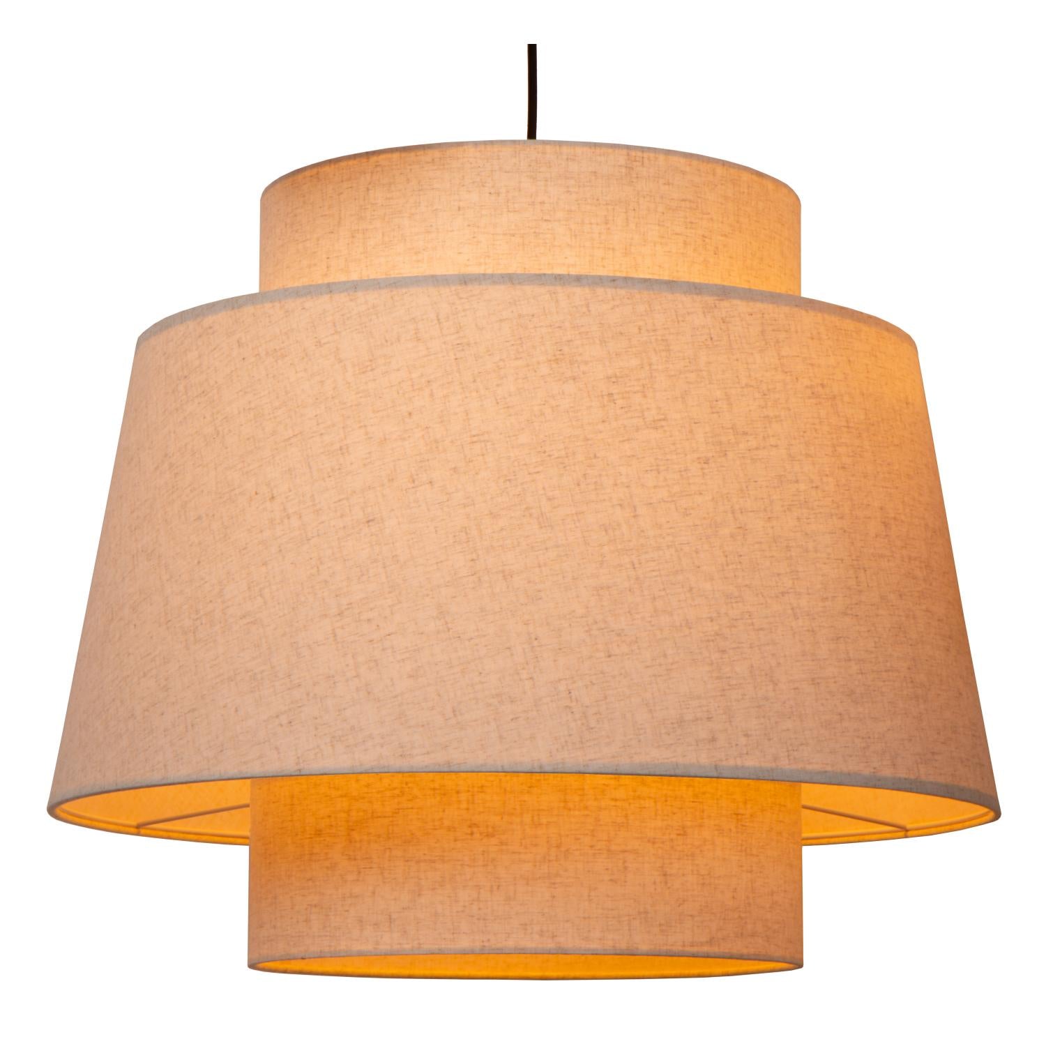 TRIBUTE - Pendant light - Ø 76 cm - 3xE27 - Suitable for high ceilings - Beige