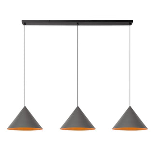 SPITZE - Hanglamp - 3xE27 - Grijs | Vibes