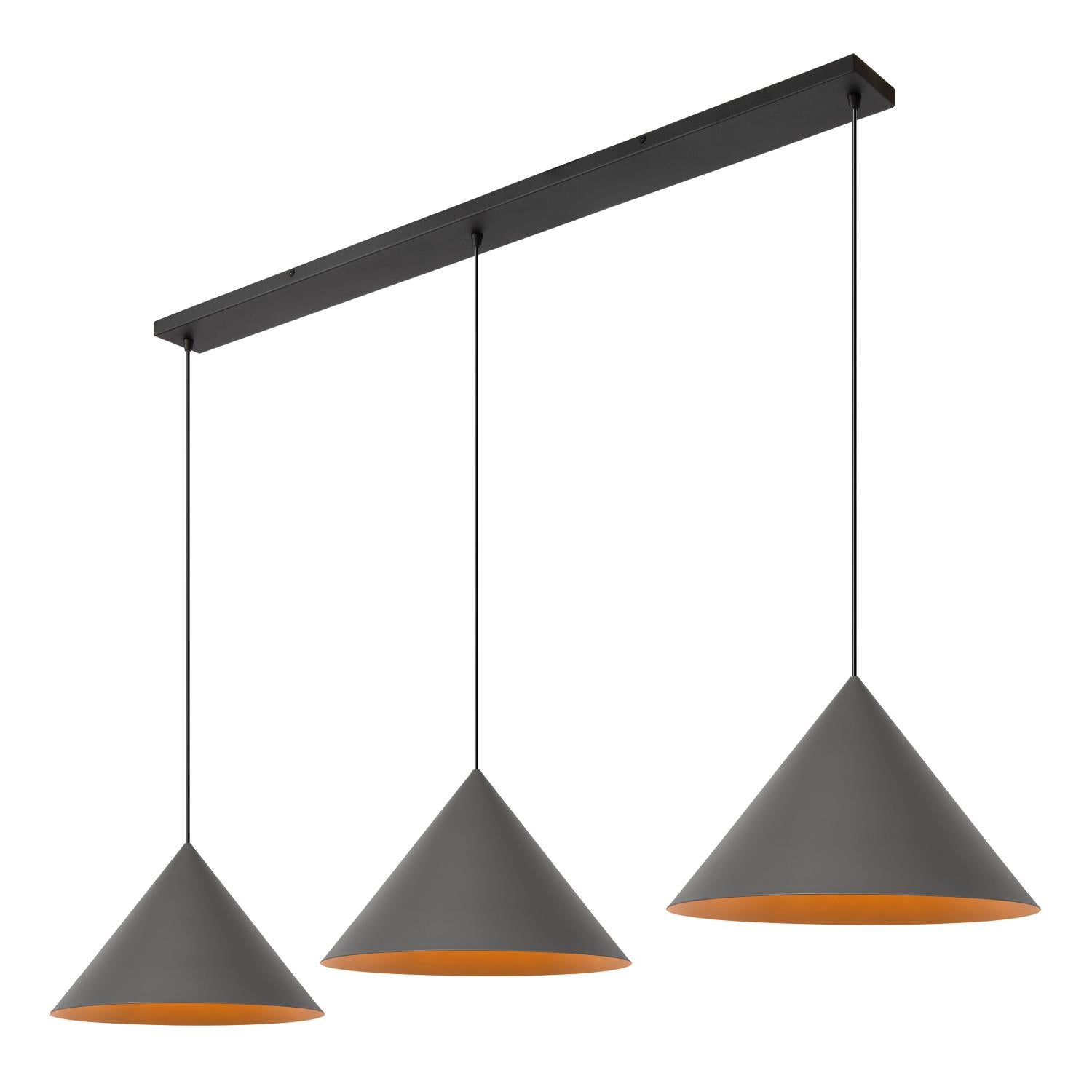 SPITZE - Hanglamp - 3xE27 - Grijs | Vibes