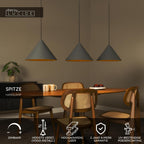 SPITZE - Hanglamp - 3xE27 - Grijs | Vibes