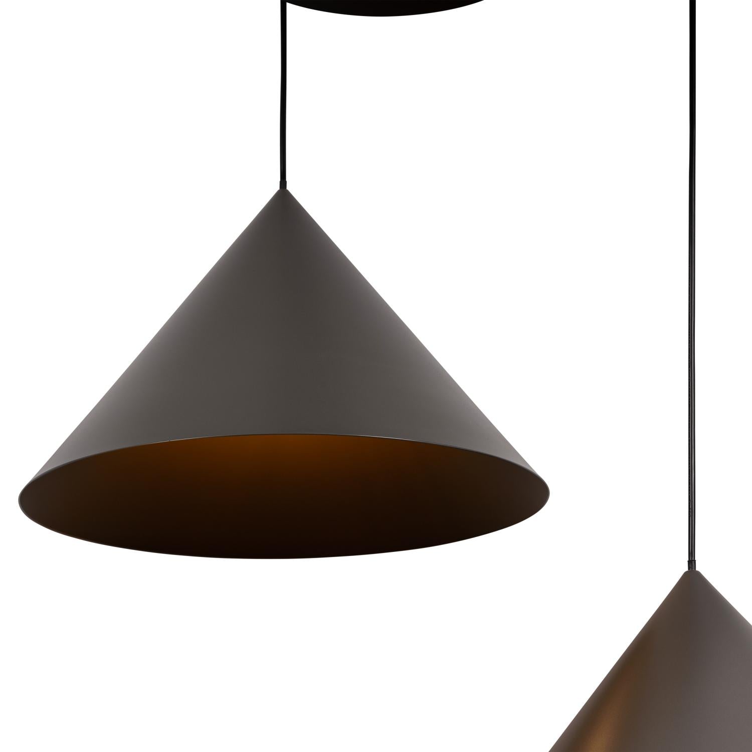 SPITZE - Pendant light - Ø 68 cm - 3xE27 - Suitable for high ceilings - Grey | Vibes