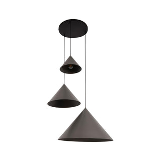 SPITZE - Pendant light - Ø 68 cm - 3xE27 - Suitable for high ceilings - Grey | Vibes