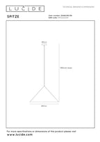 SPITZE - Suspension - Ø 60 cm - 1xE27 - Gris | Vibes