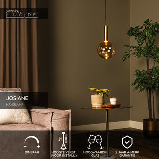 JOSIANE - Hanglamp - Ø 18 cm - 1xG9 - Amber | Vibes