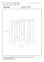 JOSIANE - Hanglamp - 7xG9 - Zwart | Vibes
