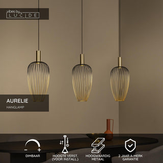 AURELIE - Suspension - 3xGU10 (MR11) - Or | Vibes