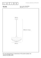 RUNA - Hanglamp - Ø 35 cm - 1xE27 - Roze | Essential