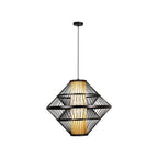 PASQUINO - Hanglamp - Ø 60 cm - 1xE27 - Zwart | Essential