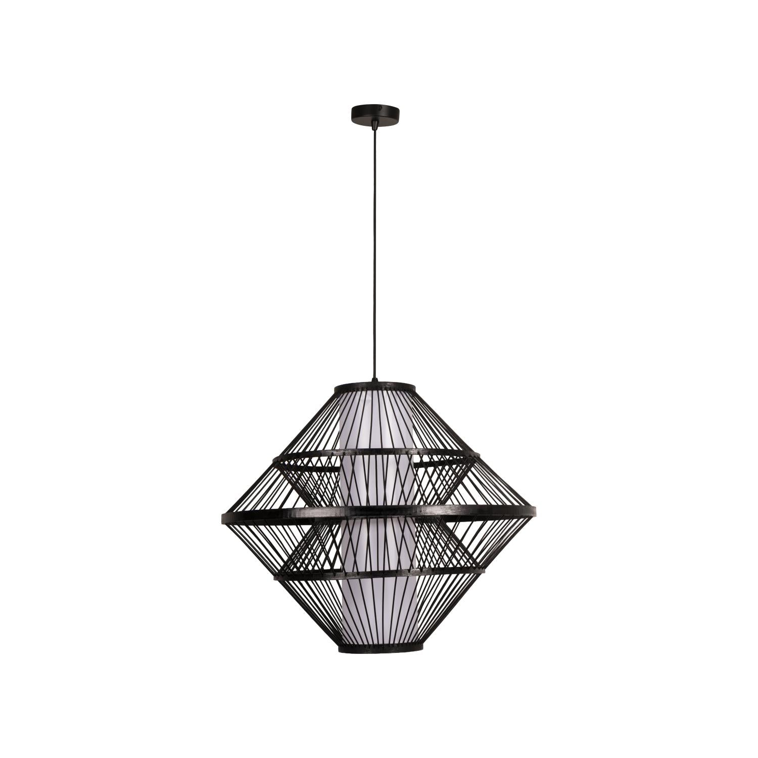 PASQUINO - Hanglamp - Ø 60 cm - 1xE27 - Zwart | Essential