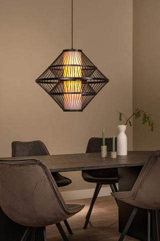 PASQUINO - Hanglamp - Ø 60 cm - 1xE27 - Zwart | Essential