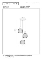 ESTEREL - Hanglamp - 3xGU10 (MR11) - Taupe | Essential