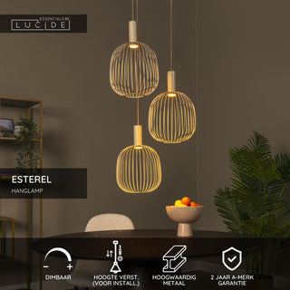 ESTEREL - Hanglamp - 3xGU10 (MR11) - Taupe | Essential