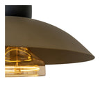 Lucide - GRANTHAM - Pendant light - Ø 40 cm - 1xE27 - Coffee - IP20
