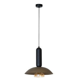 Lucide - GRANTHAM - Pendant light - Ø 40 cm - 1xE27 - Coffee - IP20