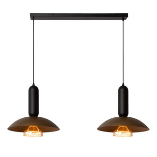 Lucide - GRANTHAM - Hanglamp - 2xE27 - Koffie - IP20