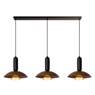 Lucide - GRANTHAM - Pendant light - 3xE27 - Coffee - IP20