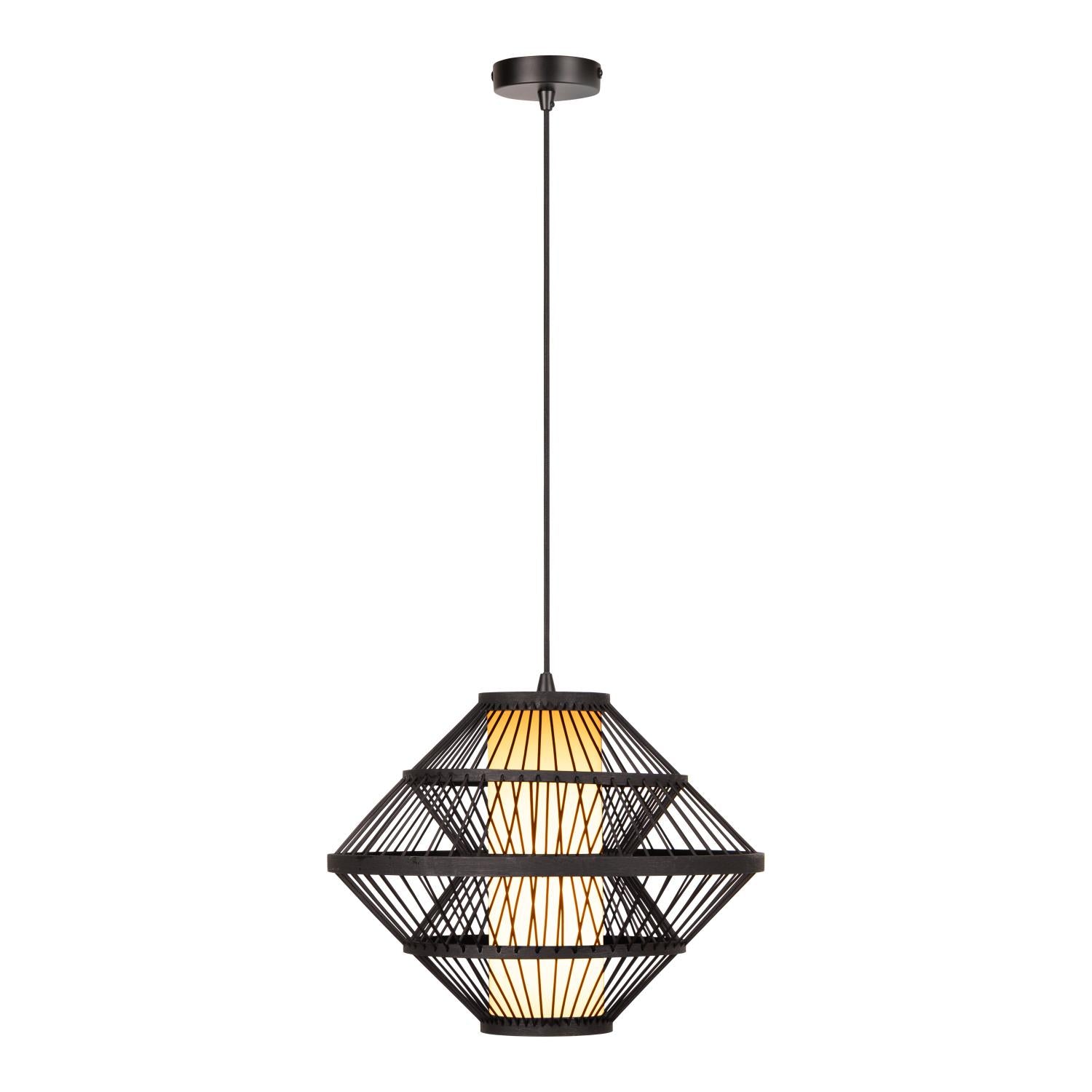 PASQUINO - Hanglamp - Ø 40 cm - 1xE27 - Zwart | Essential