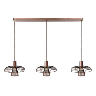 Lucide - NIGELLA - Hanglamp - 3xGU10 (MR16) - Koffie - IP20