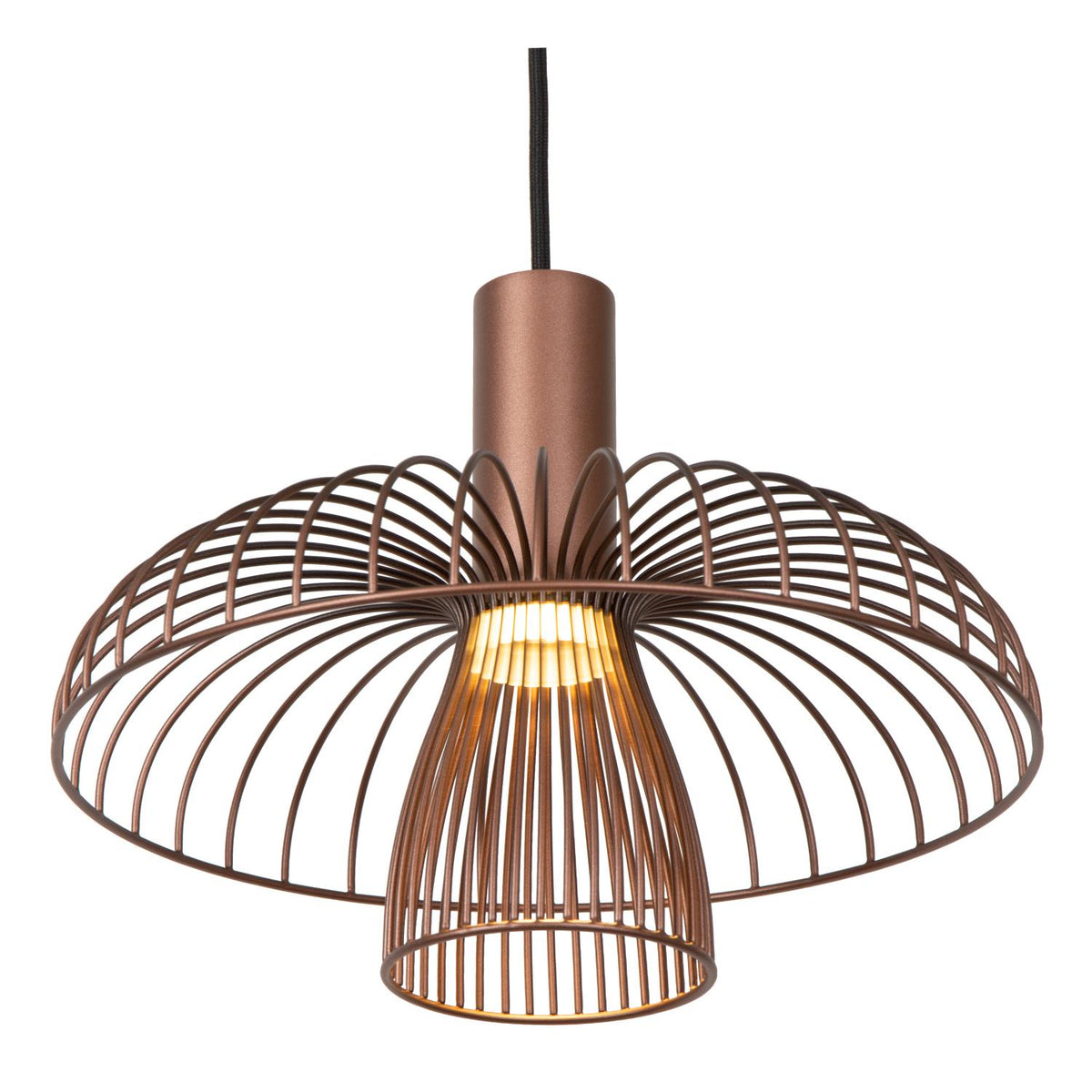 Lucide - NIGELLA - Hanglamp - 3xGU10 (MR16) - Koffie - IP20