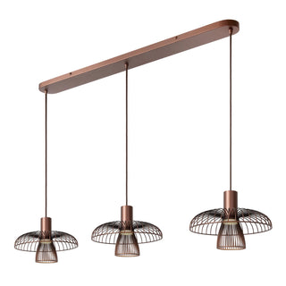 Lucide - NIGELLA - Hanglamp - 3xGU10 (MR16) - Koffie - IP20