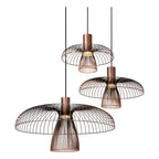 Lucide - NIGELLA - Suspension - Ø 76 cm - 3xGU10 (MR16) - Café - IP20