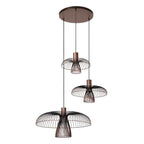Lucide - NIGELLA - Suspension - Ø 76 cm - 3xGU10 (MR16) - Café - IP20