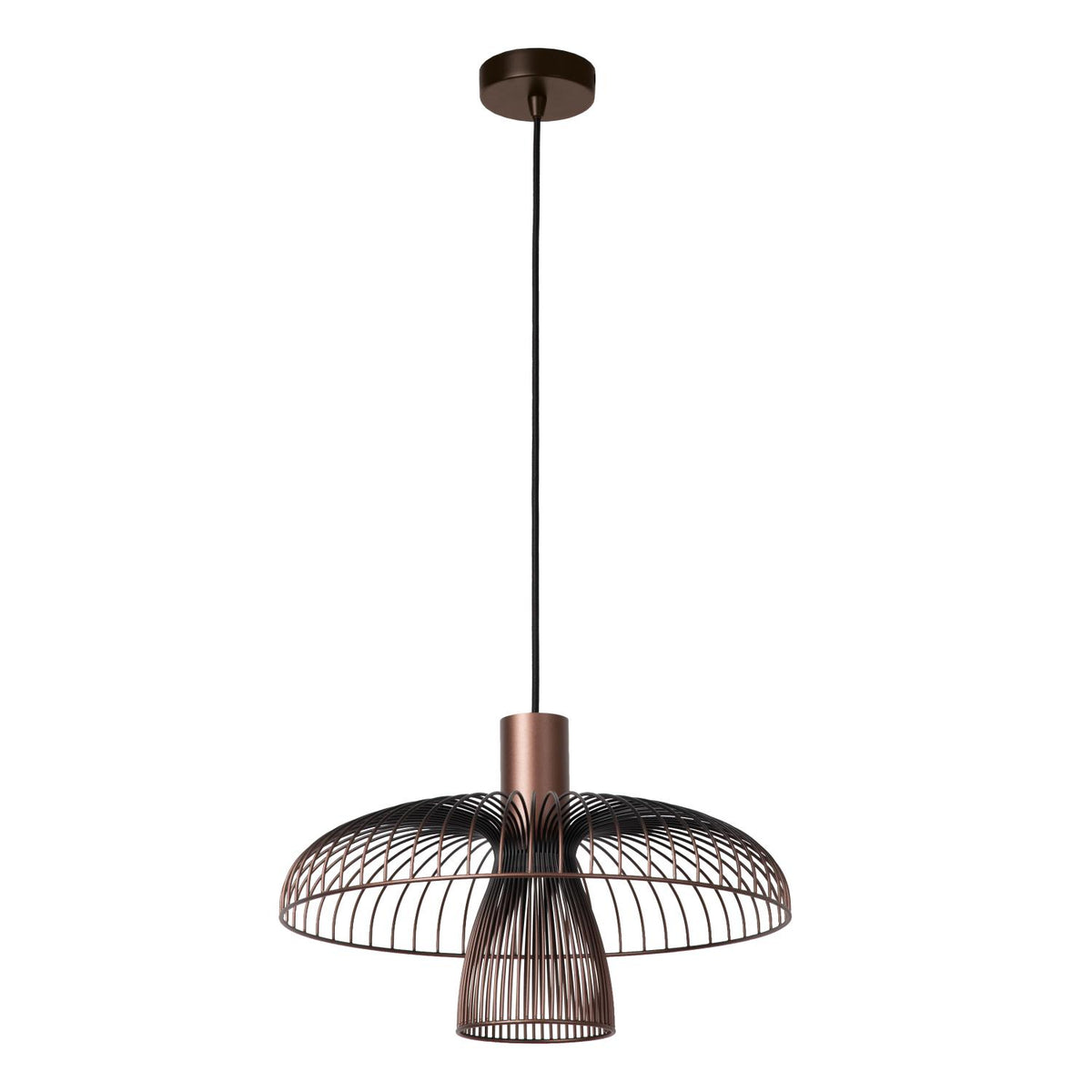 Lucide - NIGELLA - Hanglamp - Ø 40,5 cm - 1xGU10 (MR16) - Koffie - IP20