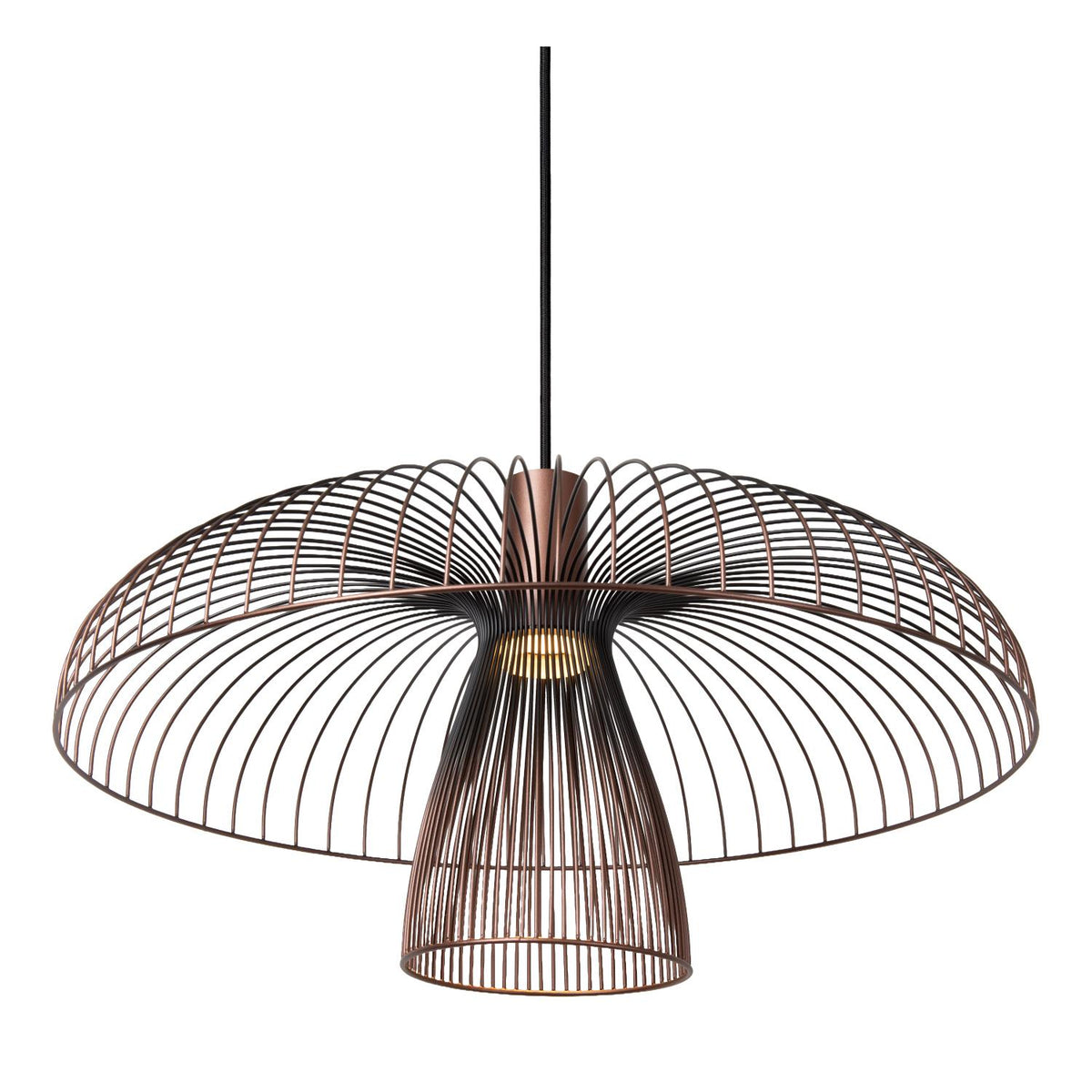 Lucide - NIGELLA - Hanglamp - Ø 60 cm - 1xGU10 (MR16) - Koffie - IP20