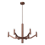 Lucide - WELLINGTON - Pendant light - Ø 60 cm - LED Dimmable - G9 - 2700K - Coffee - IP20