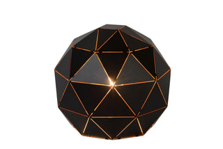 OTONA - Tafellamp - Ø 25 cm - 1xE27 - Zwart