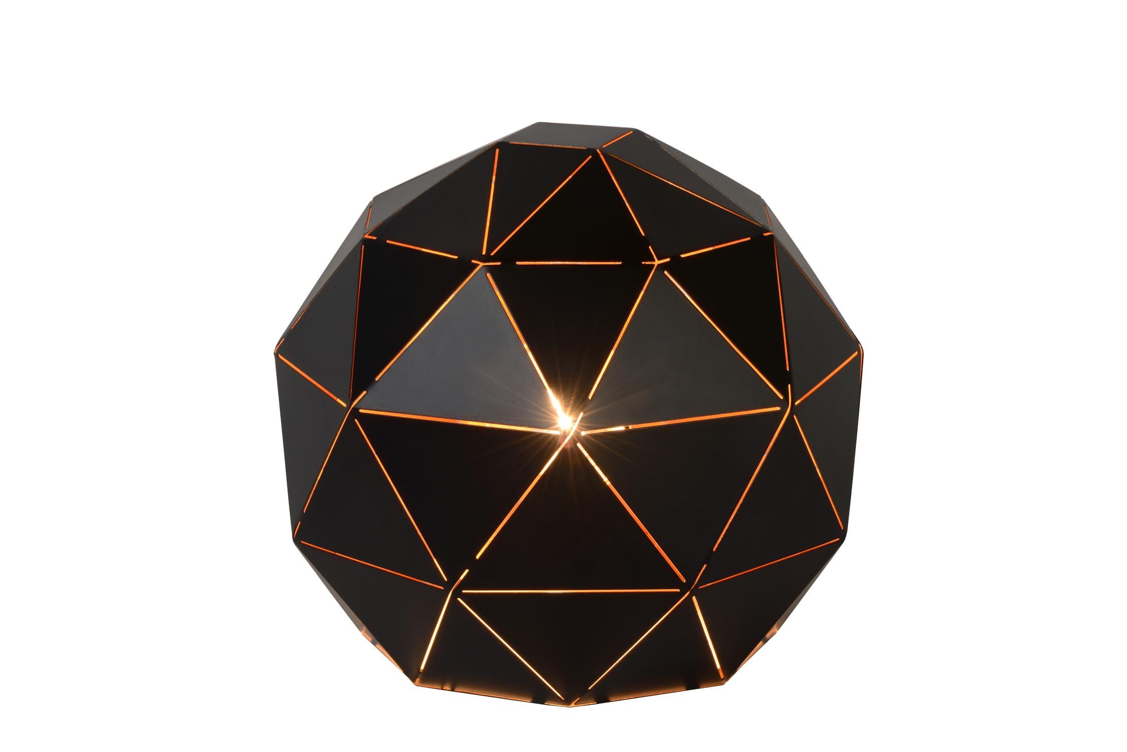 OTONA - Tafellamp - Ø 25 cm - 1xE27 - Zwart