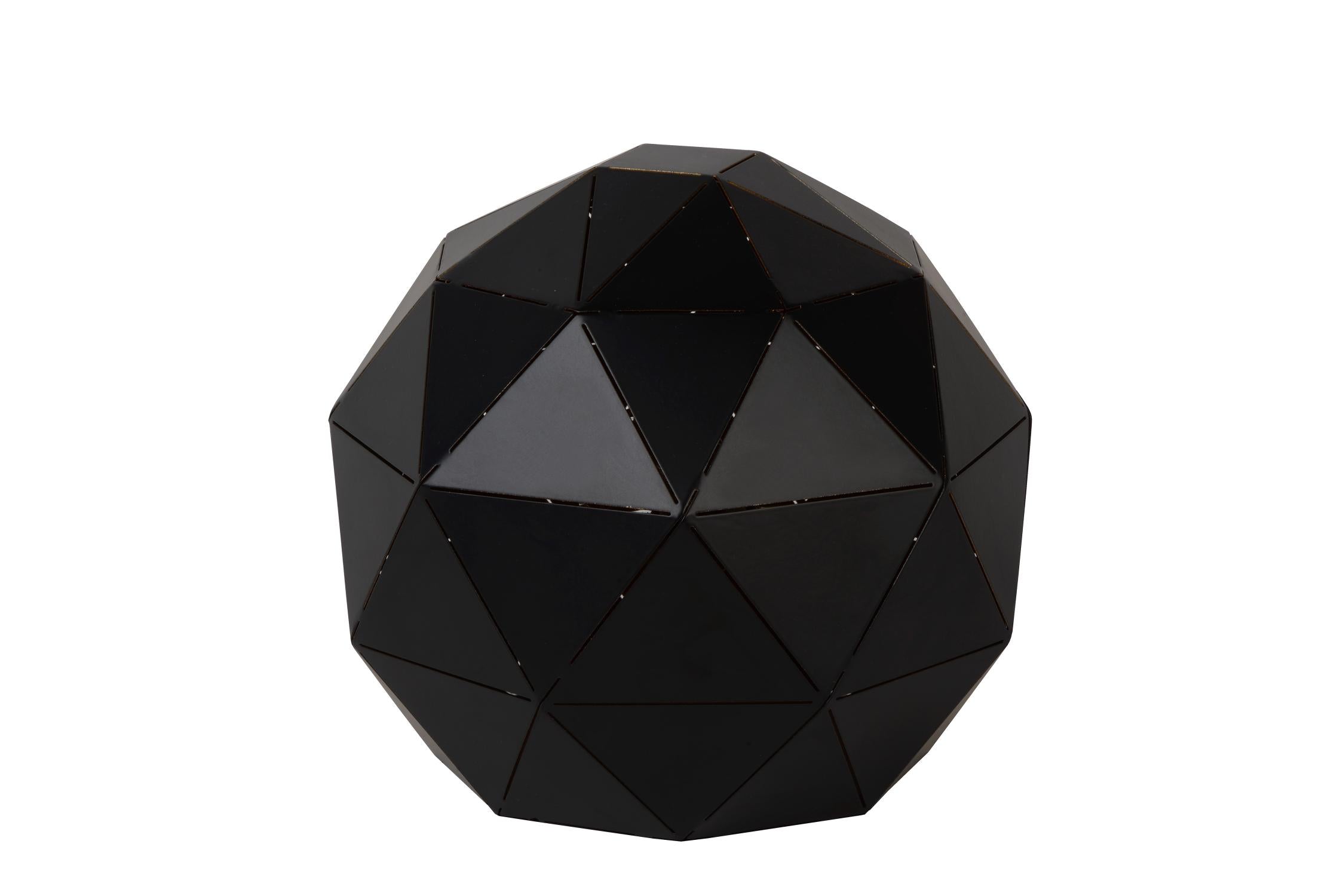 OTONA - Tafellamp - Ø 25 cm - 1xE27 - Zwart