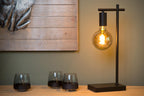 LEANNE - Lampe de table - 1xE27 - Noir