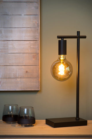 LEANNE - Lampe de table - 1xE27 - Noir