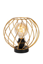 DANZA - Lampe de table - Ø 25 cm - 1xE27 - Or mat / Laiton