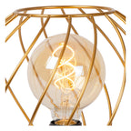 DANZA - Lampe de table - Ø 25 cm - 1xE27 - Or mat / Laiton