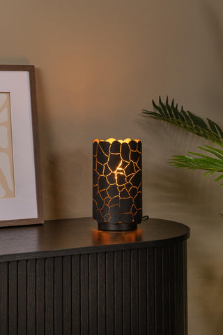 ALMELO - Table lamp - Ø 15 cm - 1xE27 - Black
