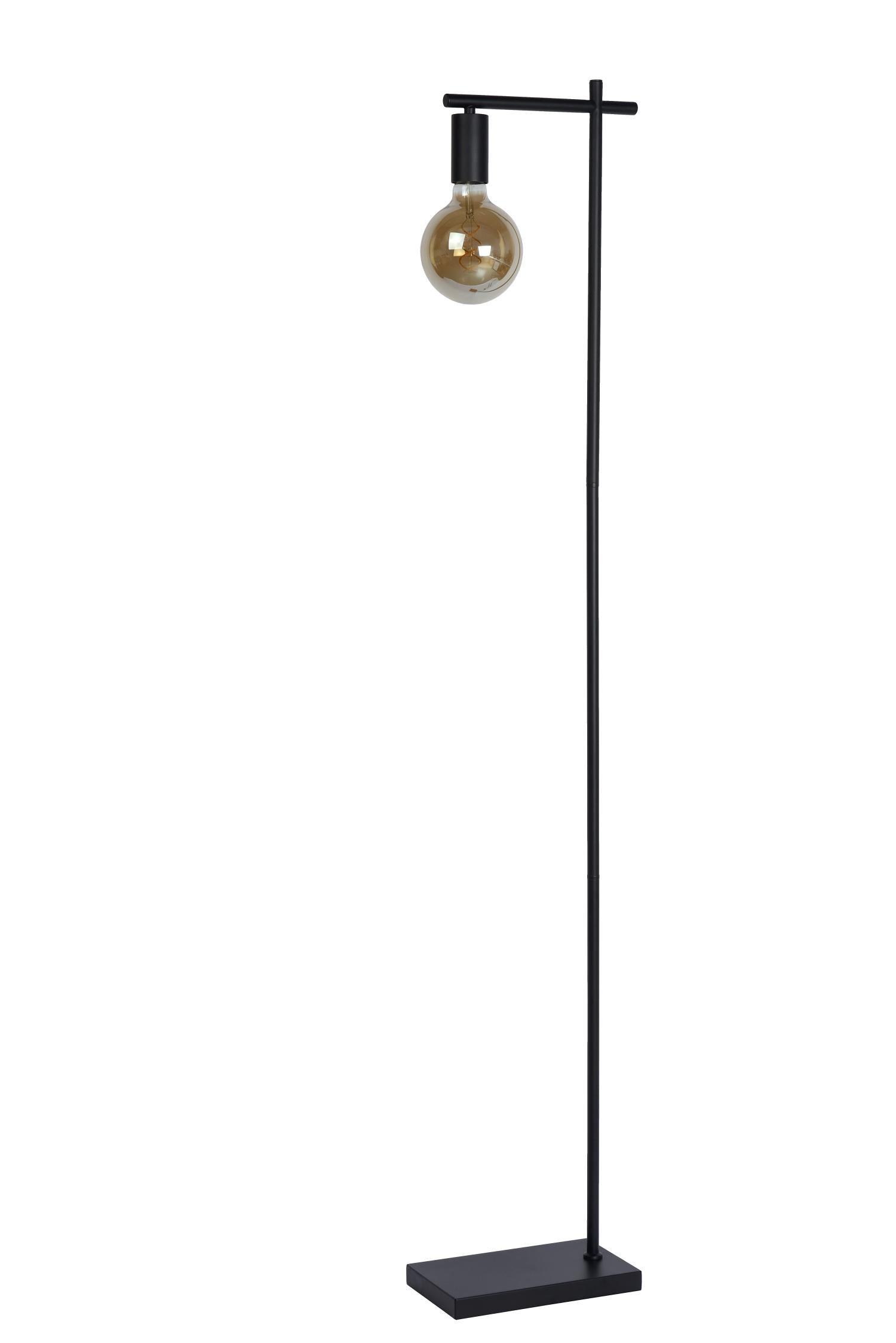 LEANNE - Vloerlamp - 1xE27 - Zwart
