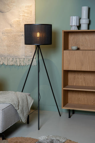 TAGALOG - Vloerlamp - Ø 55 cm - 1xE27 - Zwart