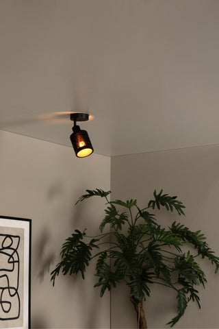 TAGALOG - Spot plafonnier - Ø 10 cm - 1xE27 - Noir