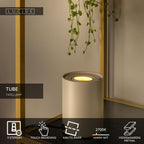 TUBE - Lampe de table - Ø 9,6 cm - LED 3 StepDim - GU10 - 1x5W 2700K - Taupe