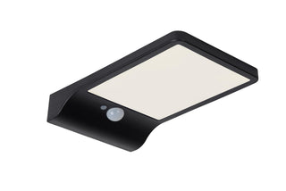 BASIC - Applique murale - Énergie solaire - LED - 1x3W 2700K - IP44 - Détecteur de mouvement et jour/nuit - Noir