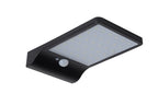 BASIC - Applique murale - Énergie solaire - LED - 1x3W 2700K - IP44 - Détecteur de mouvement et jour/nuit - Noir
