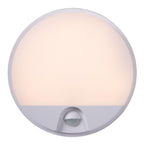 HUPS IR - Wandlamp Binnen/Buiten - Ø 21 cm - LED - 1x10W 3000K - IP54 - Bewegingssensor - Wit