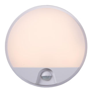 HUPS IR - Wandlamp Binnen/Buiten - Ø 21 cm - LED - 1x10W 3000K - IP54 - Bewegingssensor - Wit