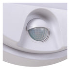 HUPS IR - Wandlamp Binnen/Buiten - Ø 21 cm - LED - 1x10W 3000K - IP54 - Bewegingssensor - Wit