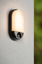 HUPS IR - Wall light Indoor/Outdoor - LED - 1x10W 3000K - IP54 - Motion & day/night sensor - Black