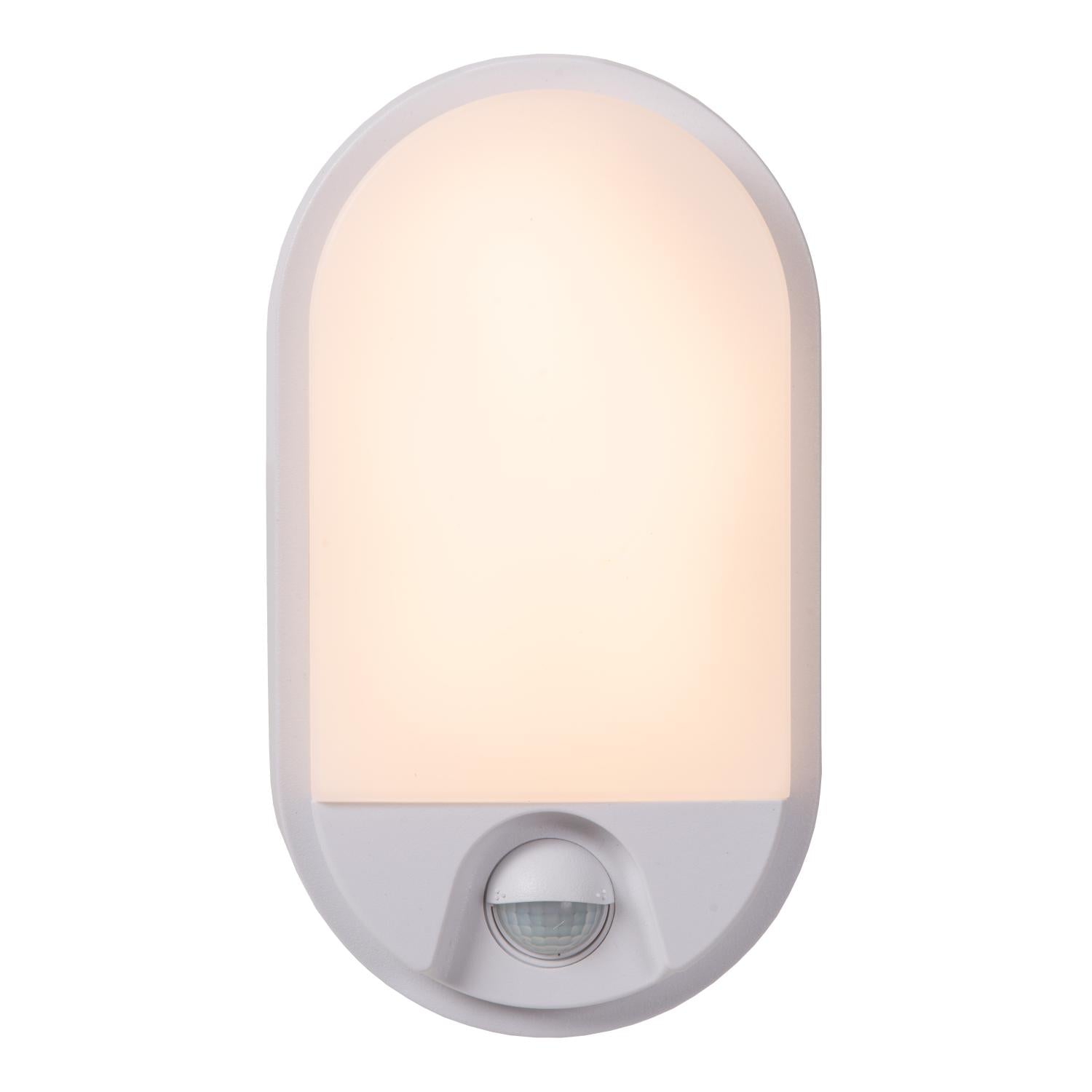 HUPS IR - Wandlamp Binnen/Buiten - LED - 1x10W 3000K - IP54 - Beweging & dag/nacht sensor - Wit
