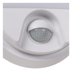 HUPS IR - Applique murale Intérieur/Extérieur - LED - 1x10W 3000K - IP54 - Détecteur de mouvement et jour/nuit - Blanc
