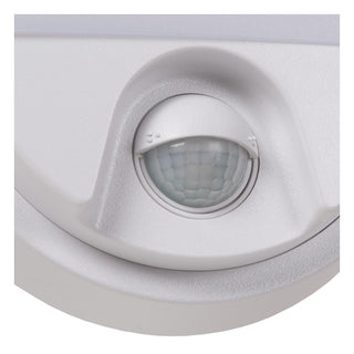 HUPS IR - Applique murale Intérieur/Extérieur - LED - 1x10W 3000K - IP54 - Détecteur de mouvement et jour/nuit - Blanc
